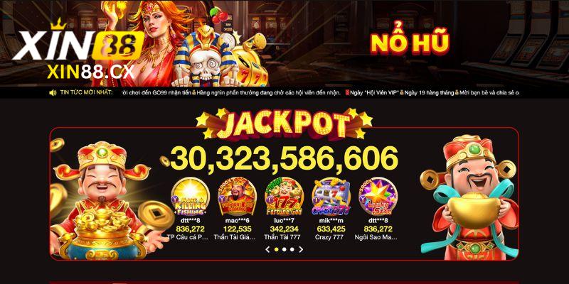 Săn thưởng siêu lớn từ slots game Xin88