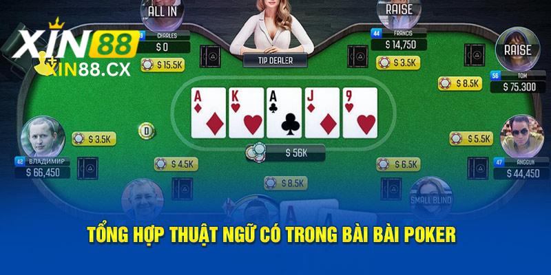 Tổng hợp thuật ngữ có trong bài poker 